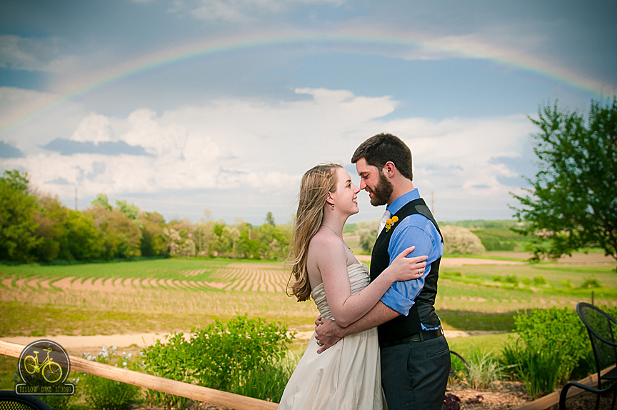 Jen and Bryan, blown away together